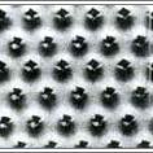Square pitch round holes
